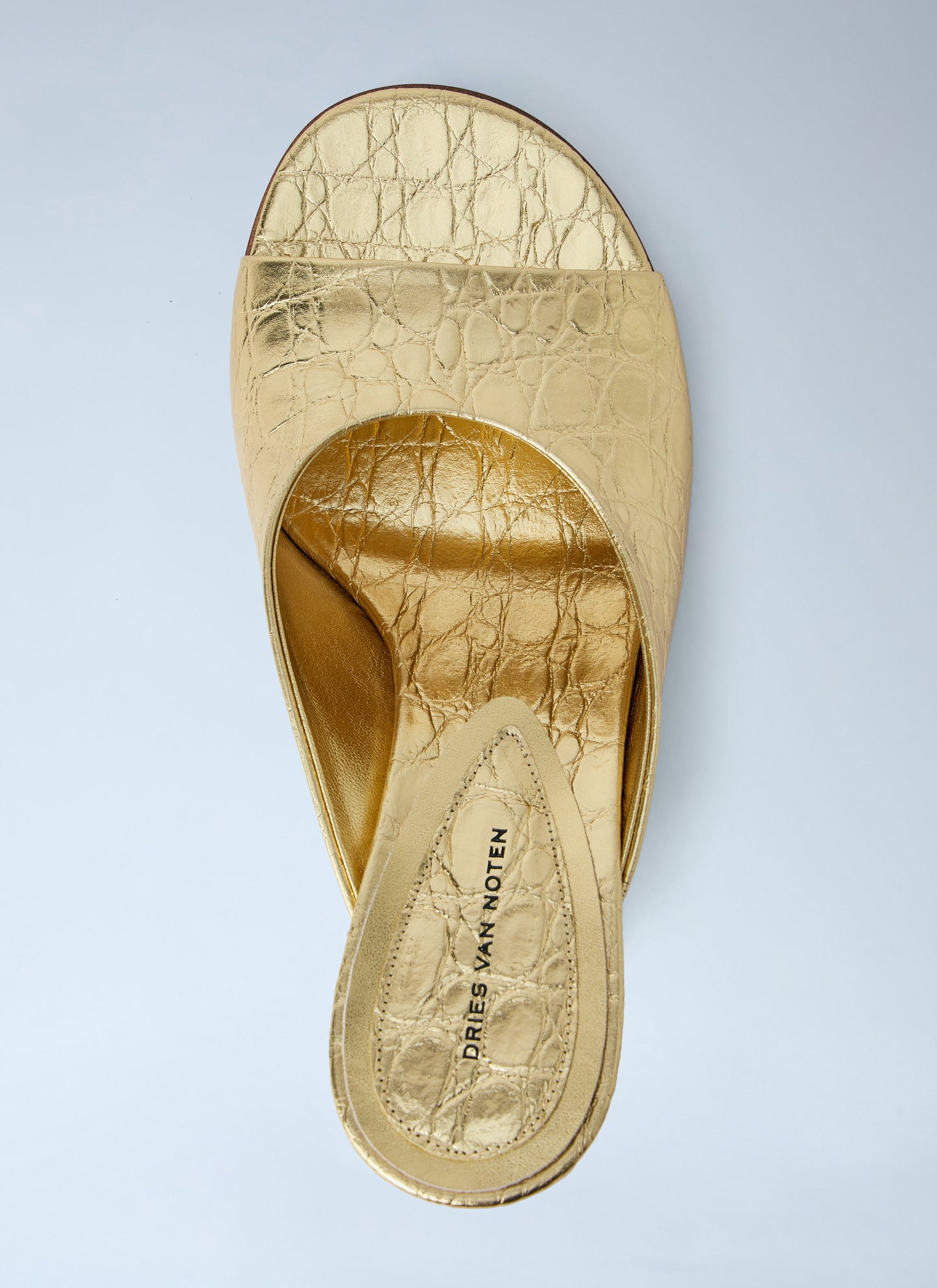Dries Van Noten Women Sculpted Leather Mules DRIES VAN NOTEN