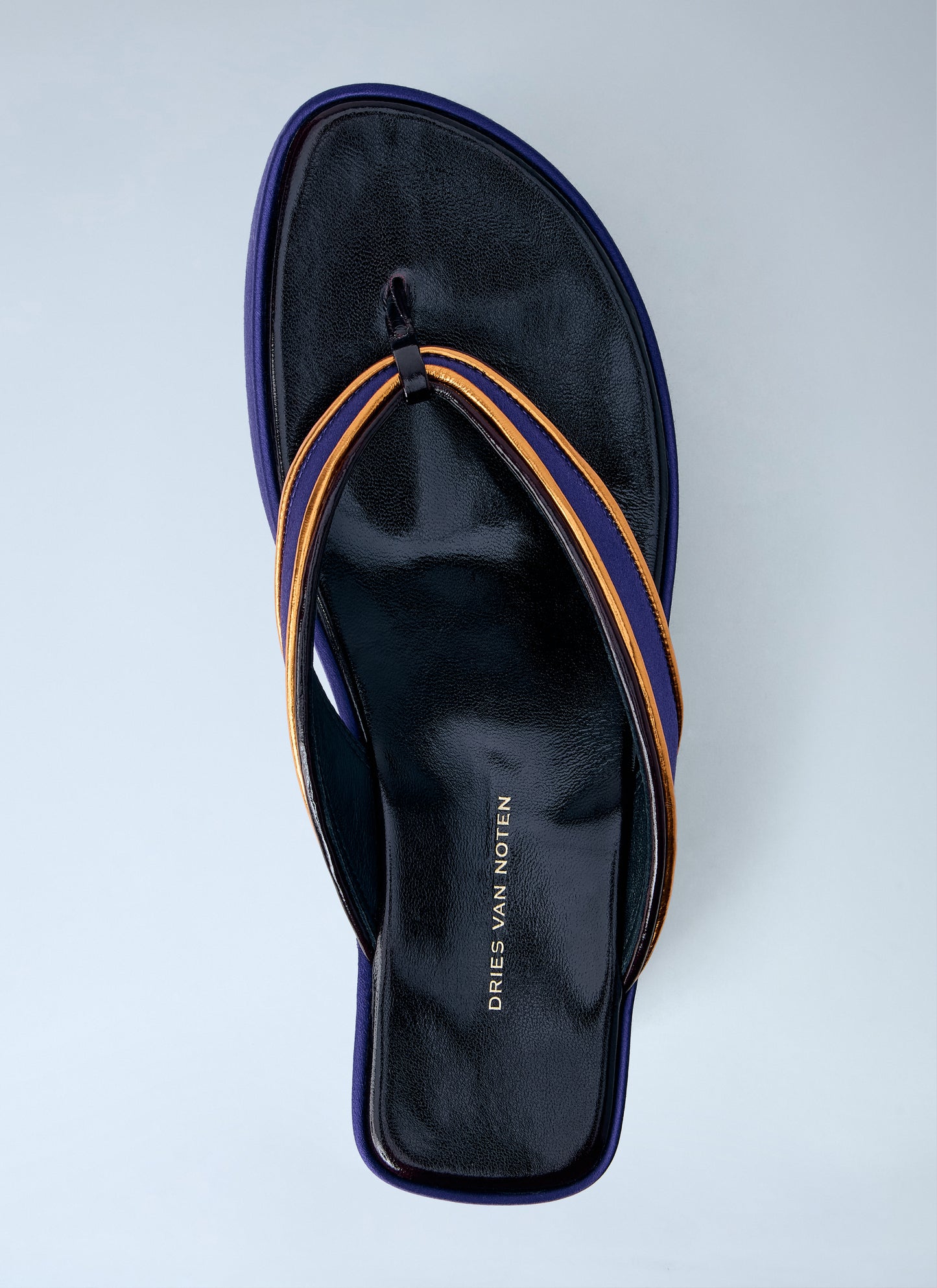 Dries Van Noten Women Satin Platform Thong Sandals DRIES VAN NOTEN