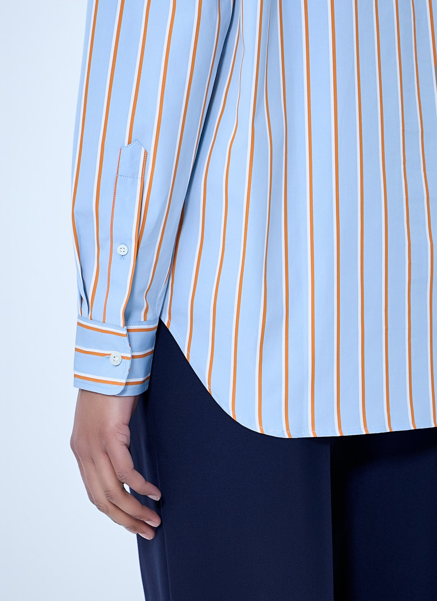 Dries Van Noten Women Striped Cotton Poplin Shirt DRIES VAN NOTEN