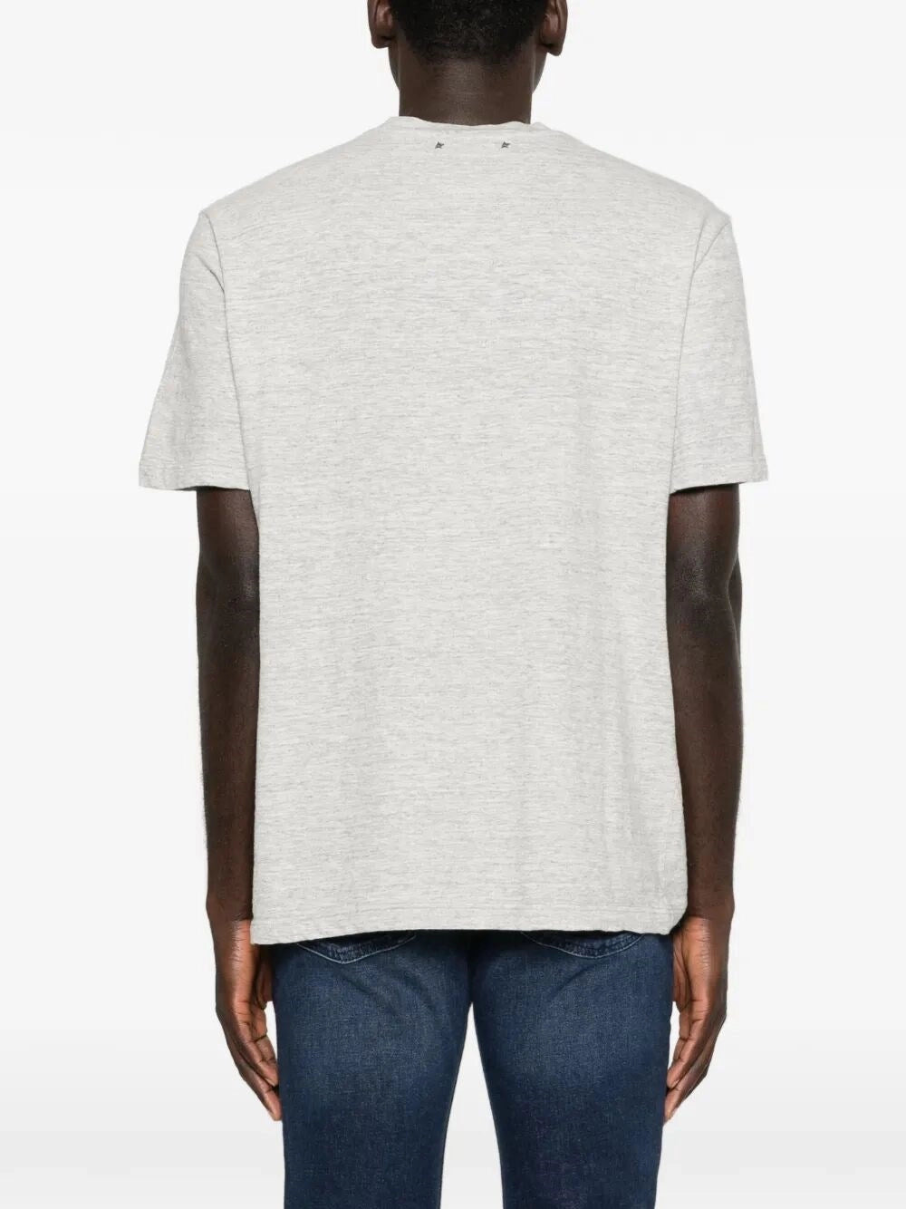 Golden Goose Men `Journey` Regular T-Shirt With Flag Print