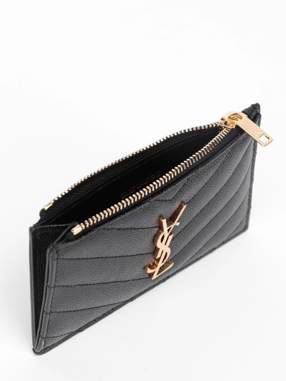 Saint Laurent Women `Cassandre` Matelassé `Fragments` Card Case SAINT LAURENT