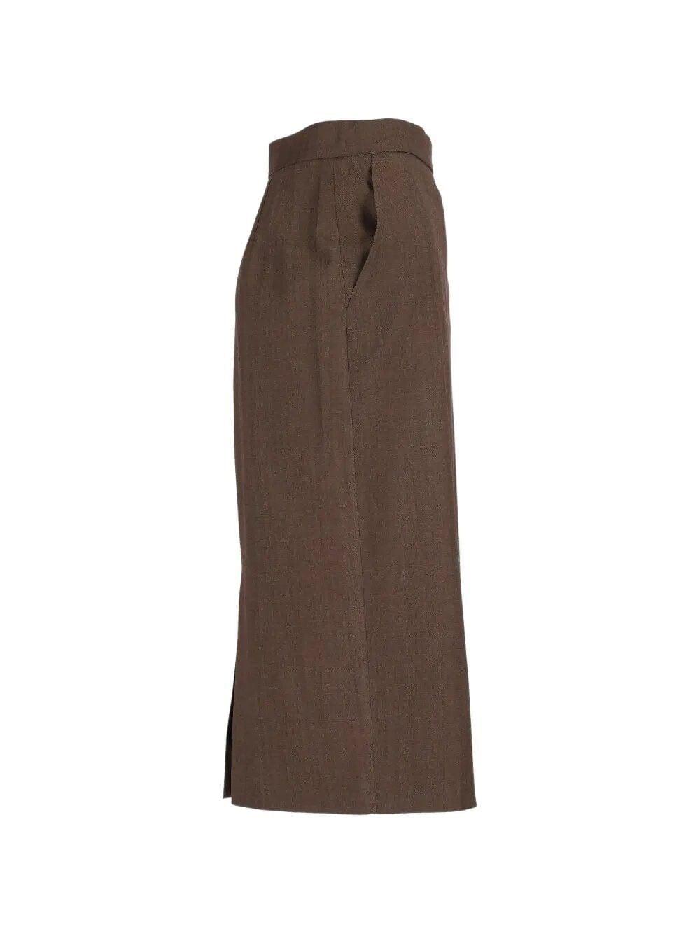Max Mara Women Wool Gabardine Pencil Skirt MAX MARA