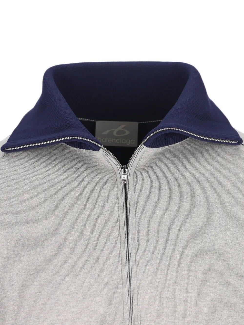 Balenciaga Men Knitted Cardigan With Zip Bodies BALENCIAGA