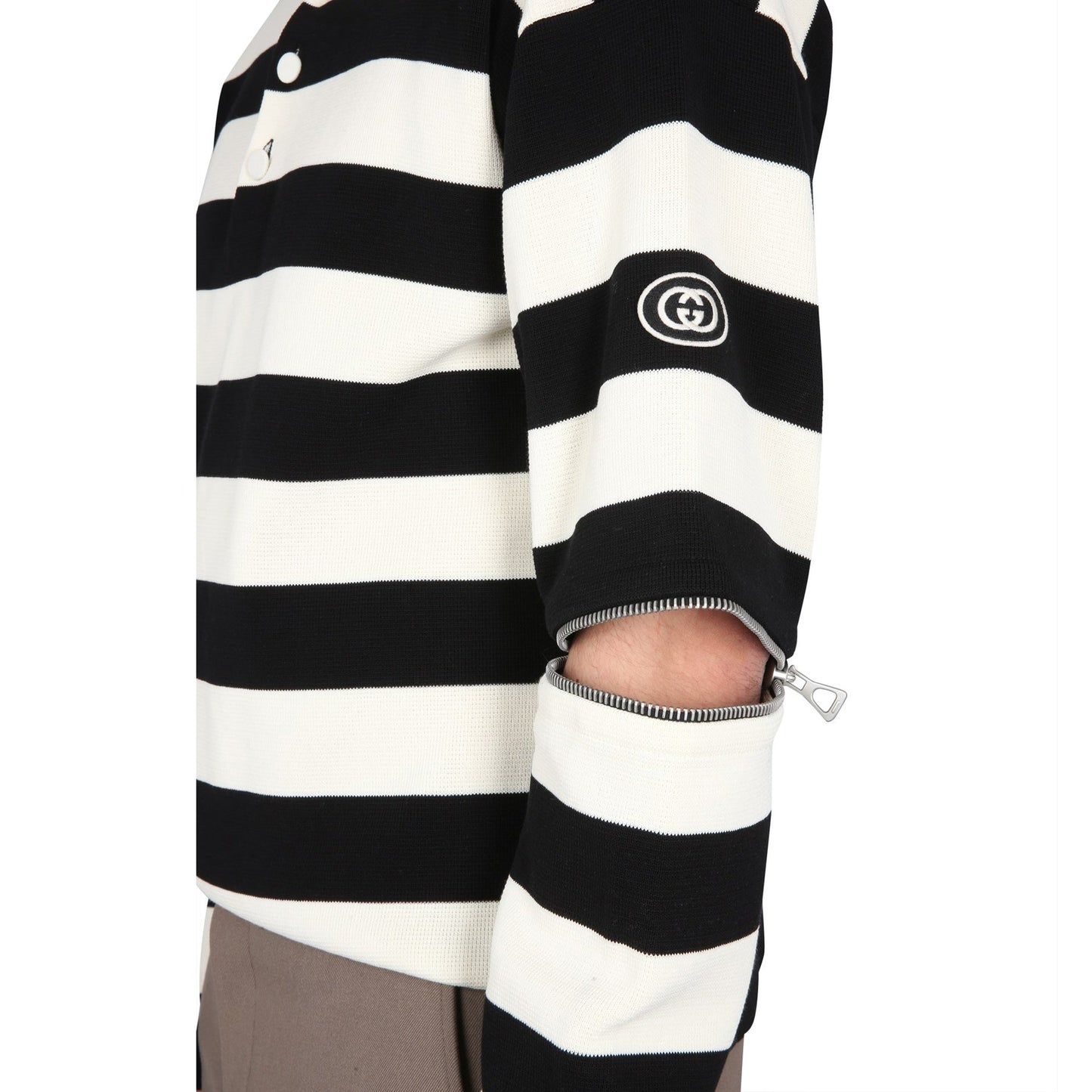 Gucci Striped Cotton Polo Men Men GUCCI