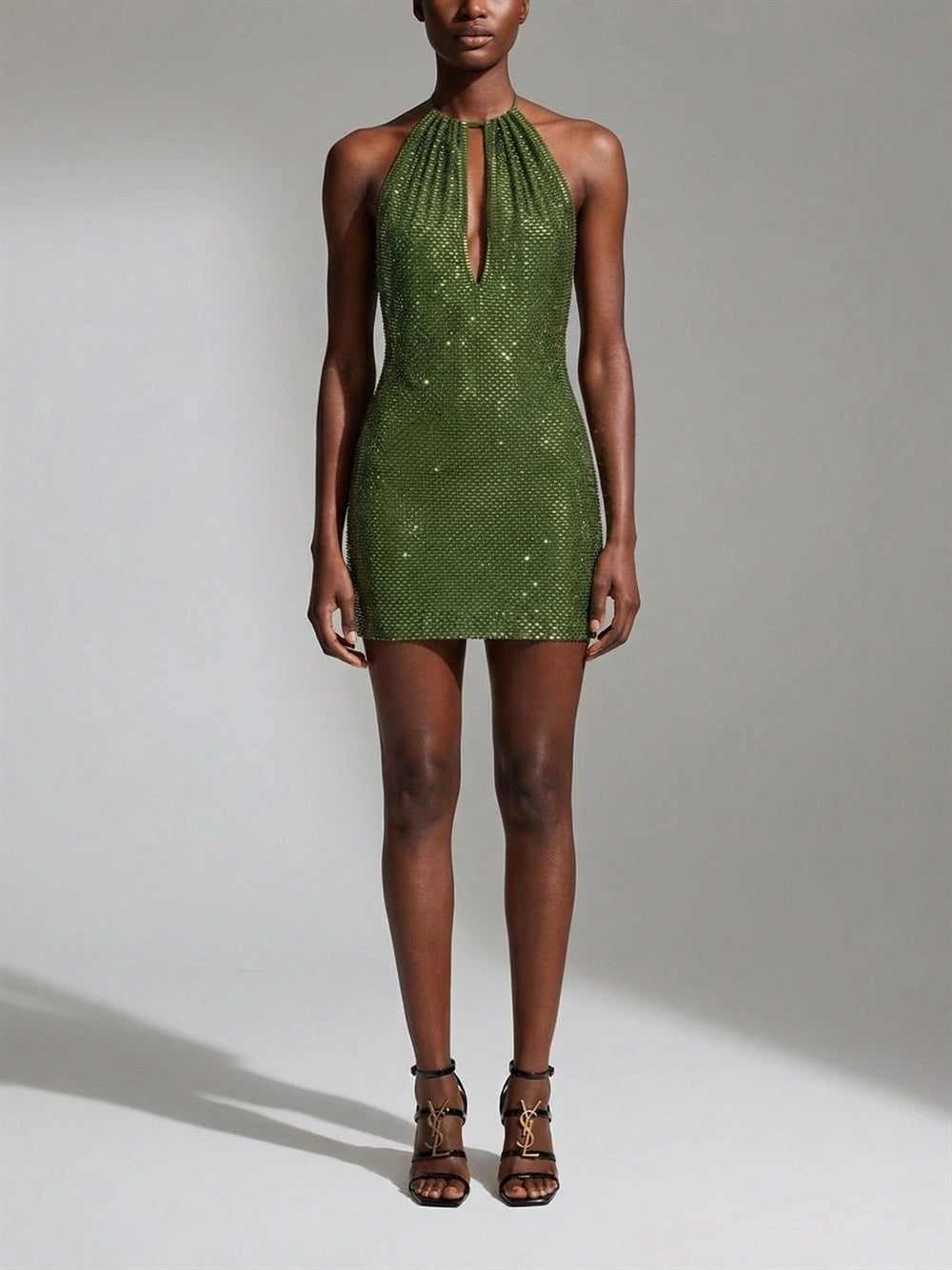 Self-Portrait Women Rhinestone Mini Dress SELF-PORTRAIT