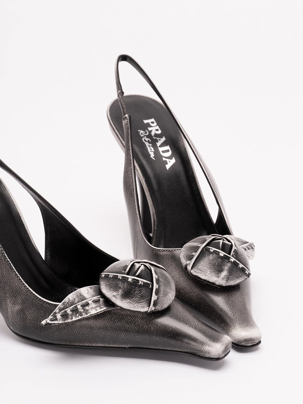 Prada Women Leather Slingback Pumps PRADA
