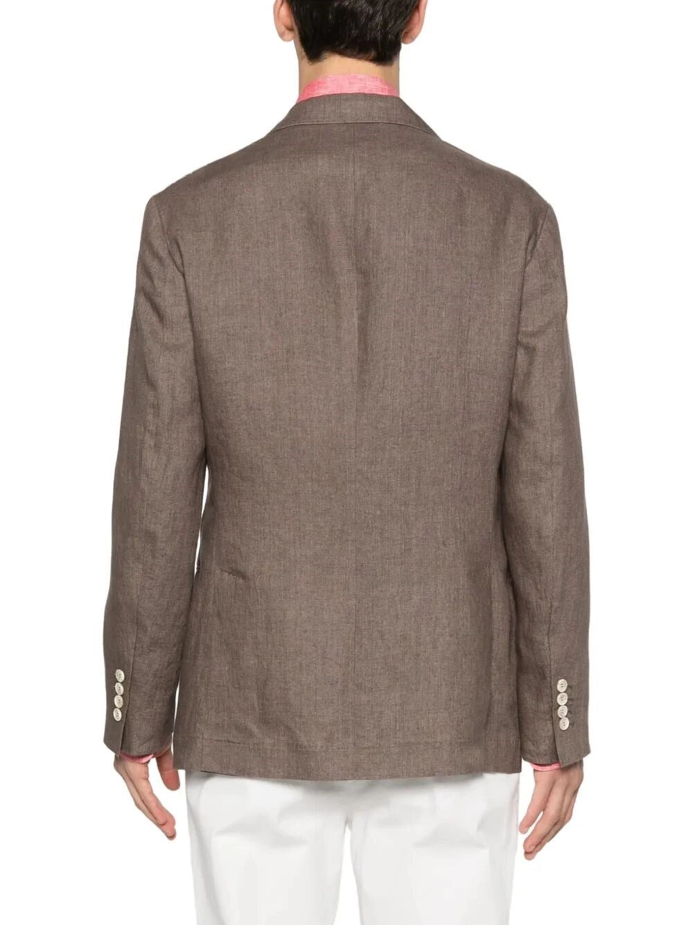 Brunello Cucinelli Men Linen Deconstructed Blazer BRUNELLO CUCINELLI
