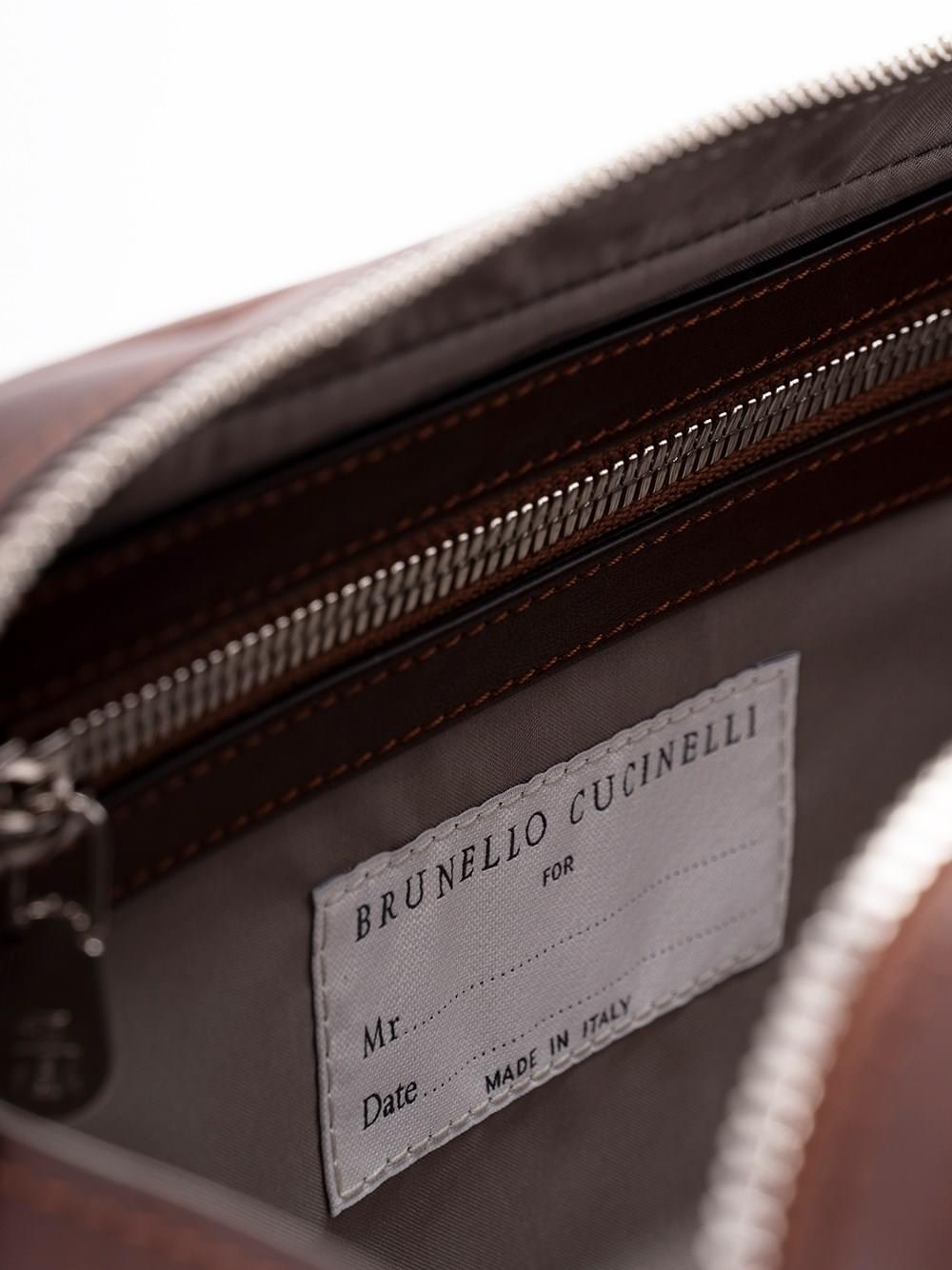 Brunello Cucinelli Men Beauty Case With Double Zipper BRUNELLO CUCINELLI