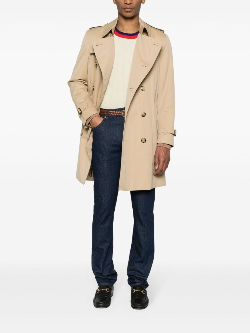 Burberry Men "The Kensington" Medium Trench Coat BURBERRY