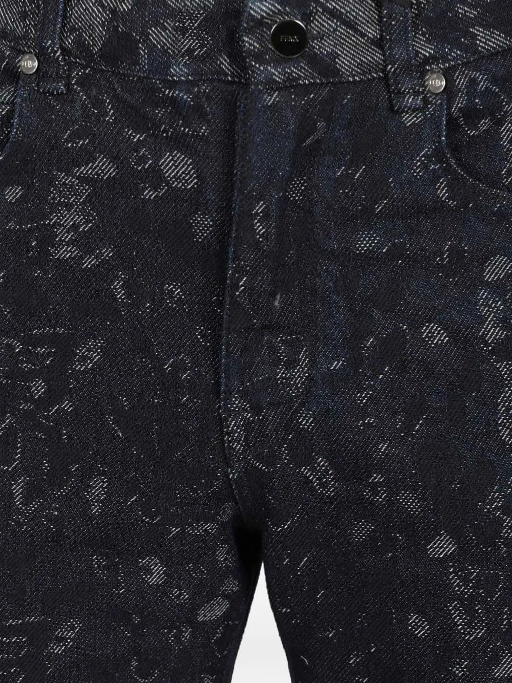 Fendi Men Jacquard Jeans FENDI
