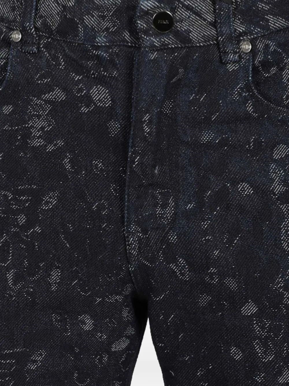 Fendi Men Jacquard Jeans FENDI