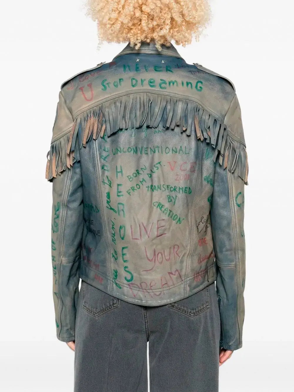 Golden Goose Women `Journey` Full Zip Jacket `Olimpia` Lettering GOLDEN GOOSE