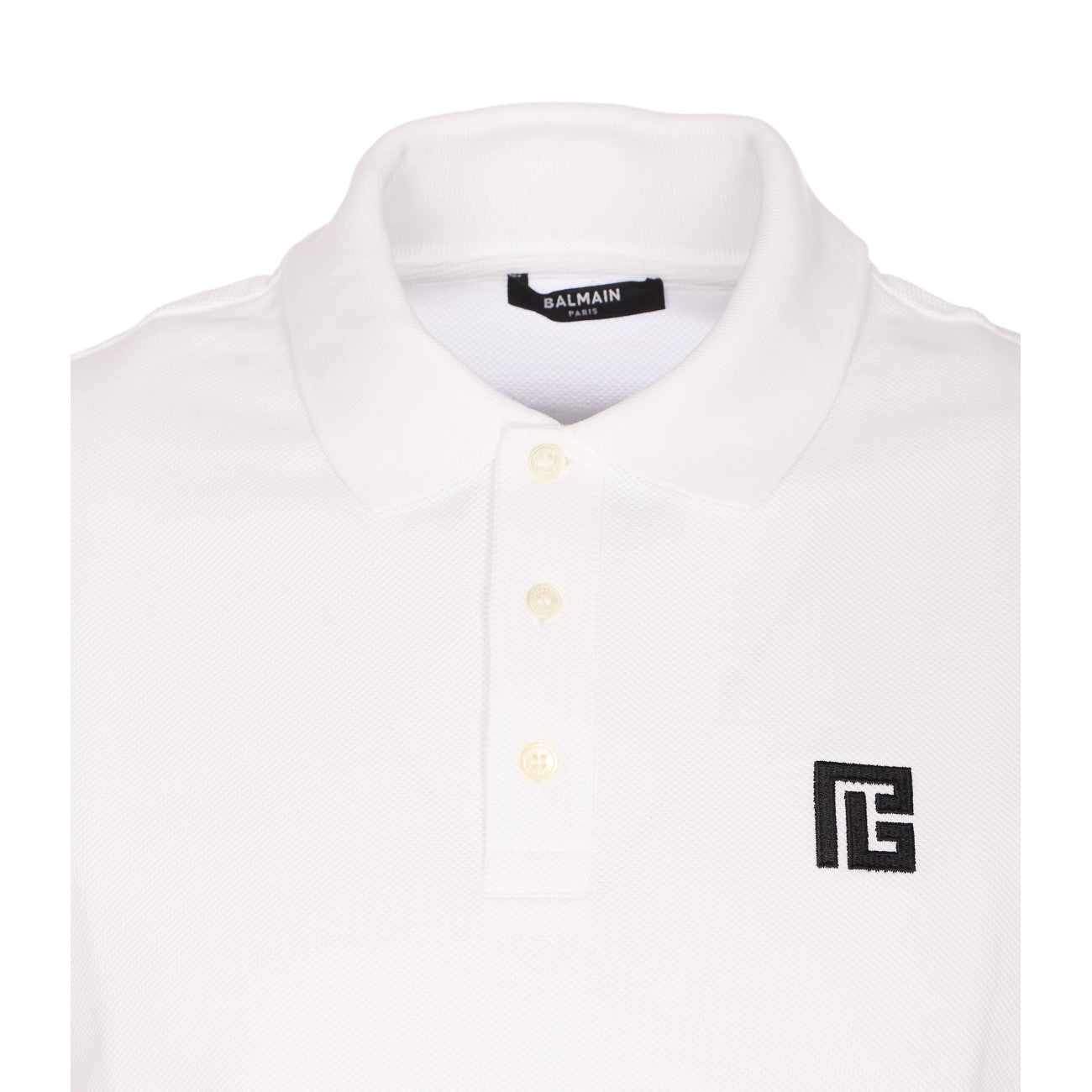 Balmain Men Embroidered Pb Logo Polo BALMAIN
