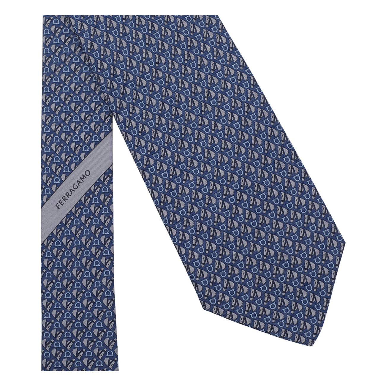 Ferragamo Men Ferragamo Men Equestrian Print Silk Tie FERRAGAMO