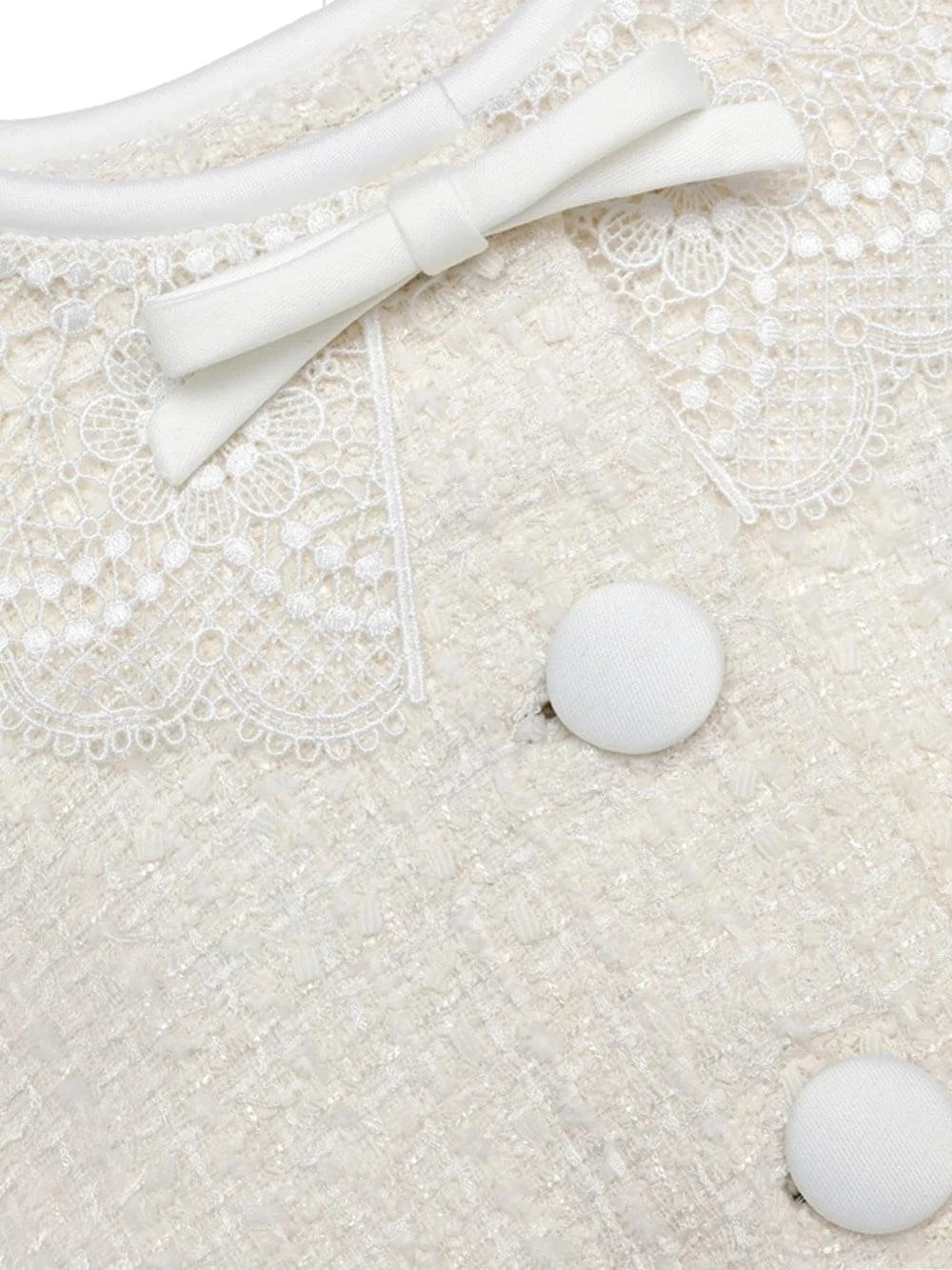 Self-Portrait Women Boucle Lace Collar Jacket SELF-PORTRAIT