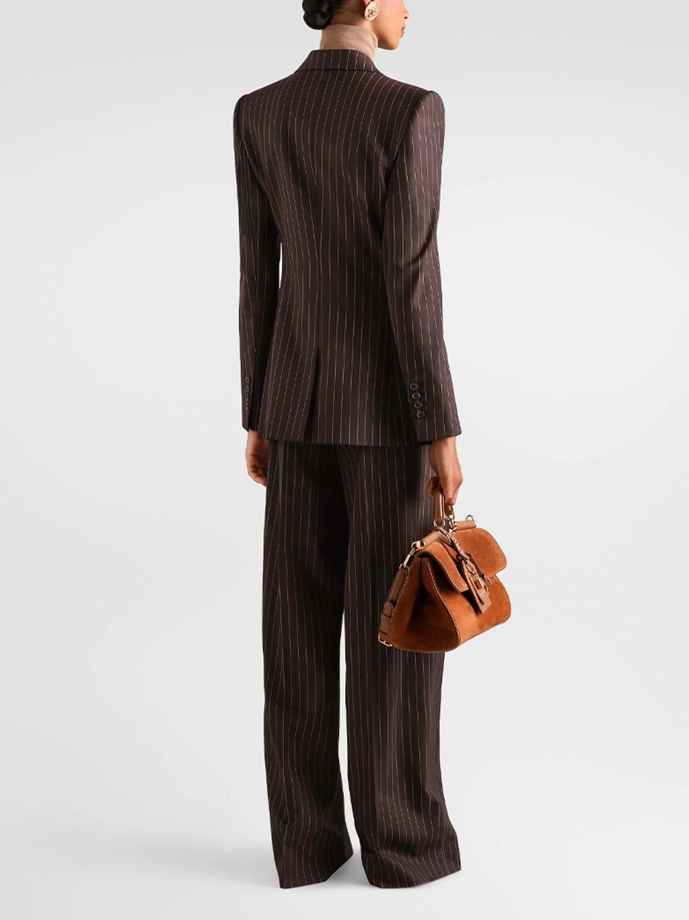 Dolce & Gabbana Women Pinstripe Wool Trousers