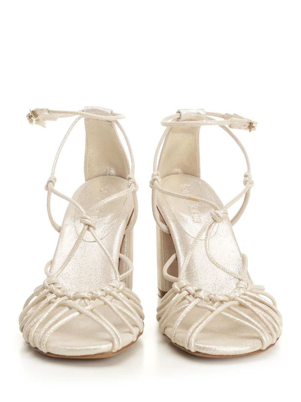 Forte_Forte Women High-Heeled Sandals In Laminated Leather FORTE FORTE