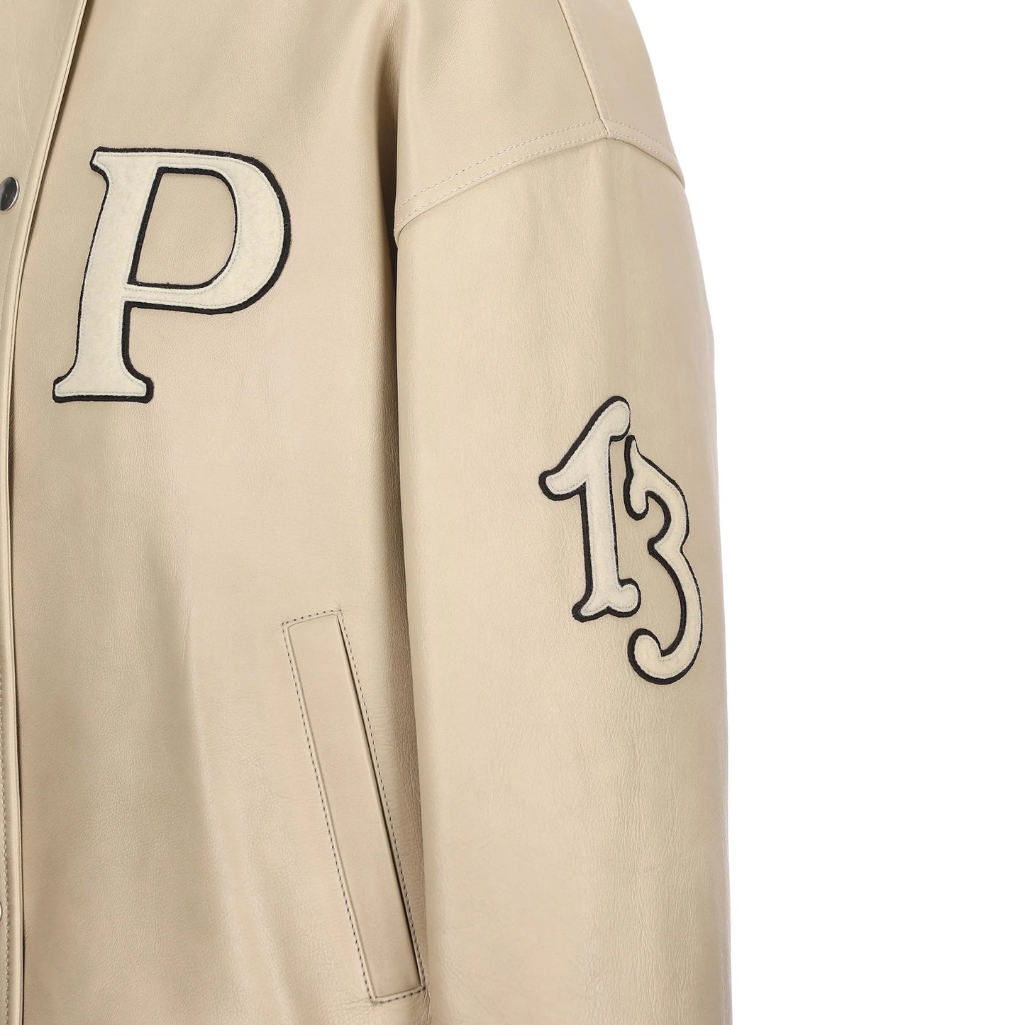 Prada Padded Leather Varsity Jacket Women PRADA