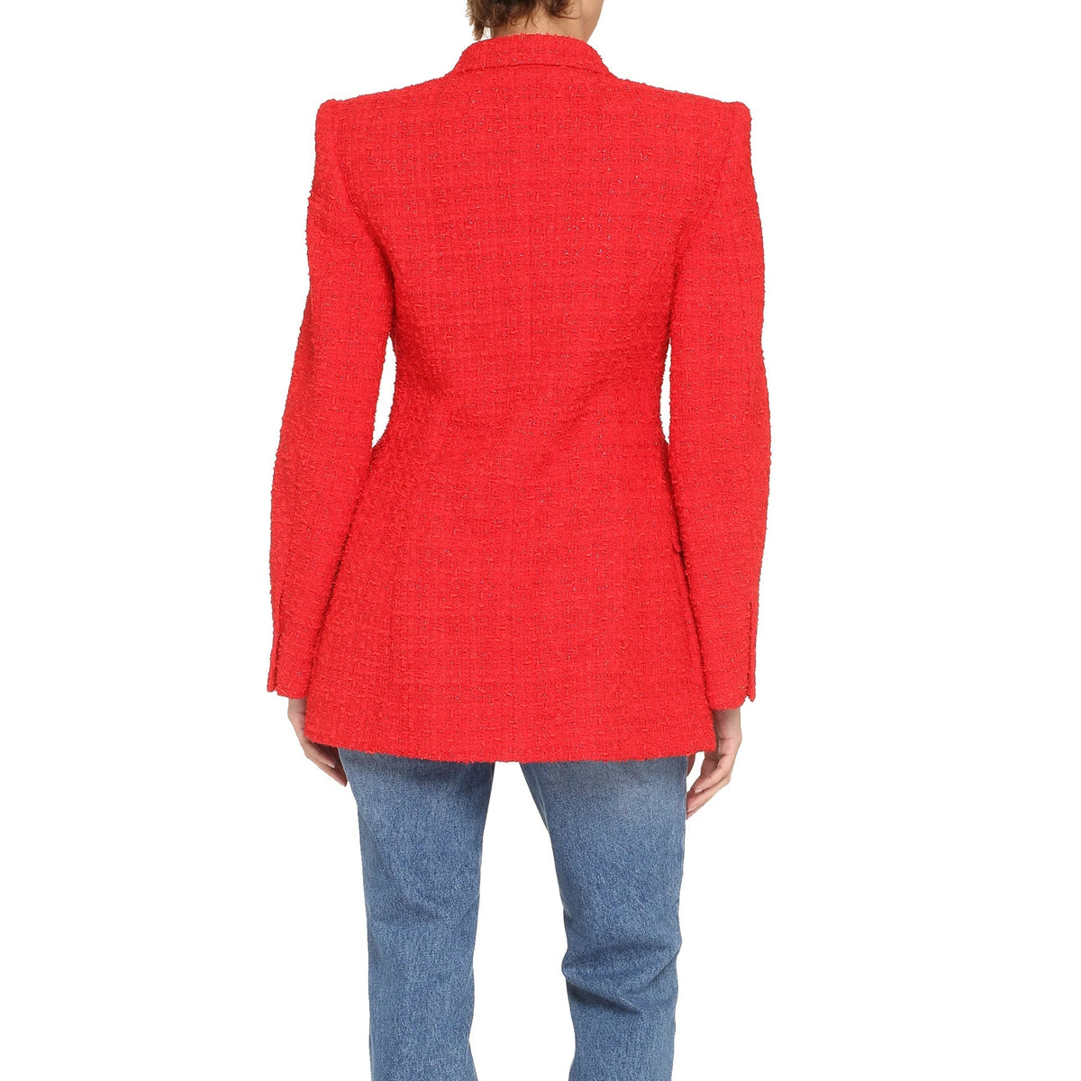 Balenciaga Tweed Blazer Jacket Women Women BALENCIAGA