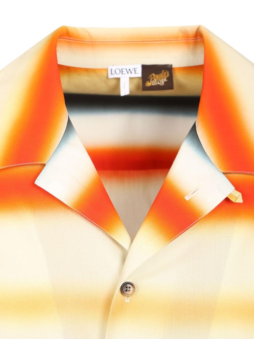 Loewe Paula's Ibiza Men Short-Sleeved Cotton Shirt LOEWE