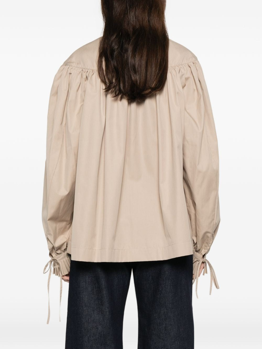 Dries Van Noten Women Cotton Poplin Blouse With Ruffles DRIES VAN NOTEN