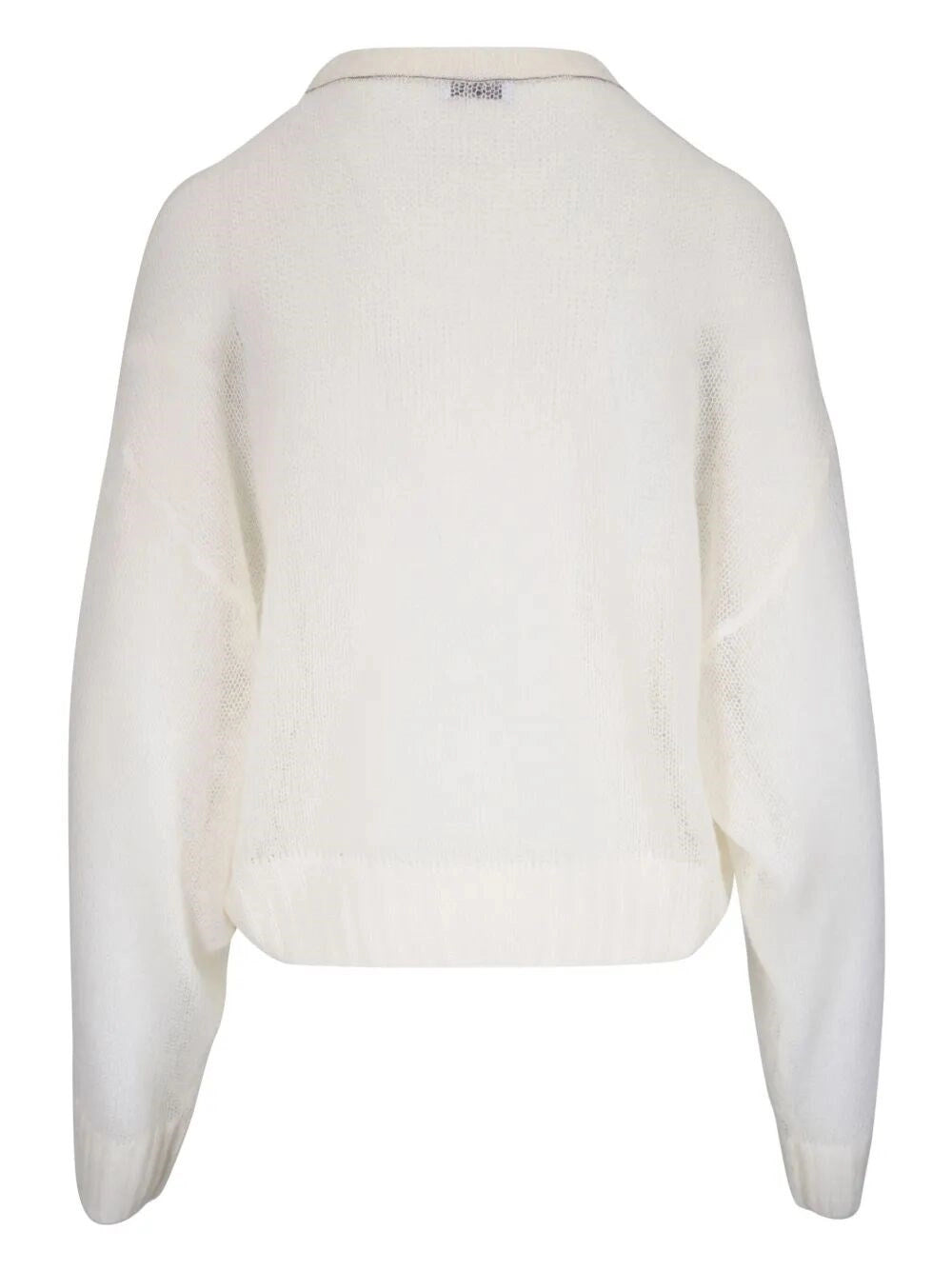 Brunello Cucinelli Women Mohair And Wool Sweater With Monili BRUNELLO CUCINELLI