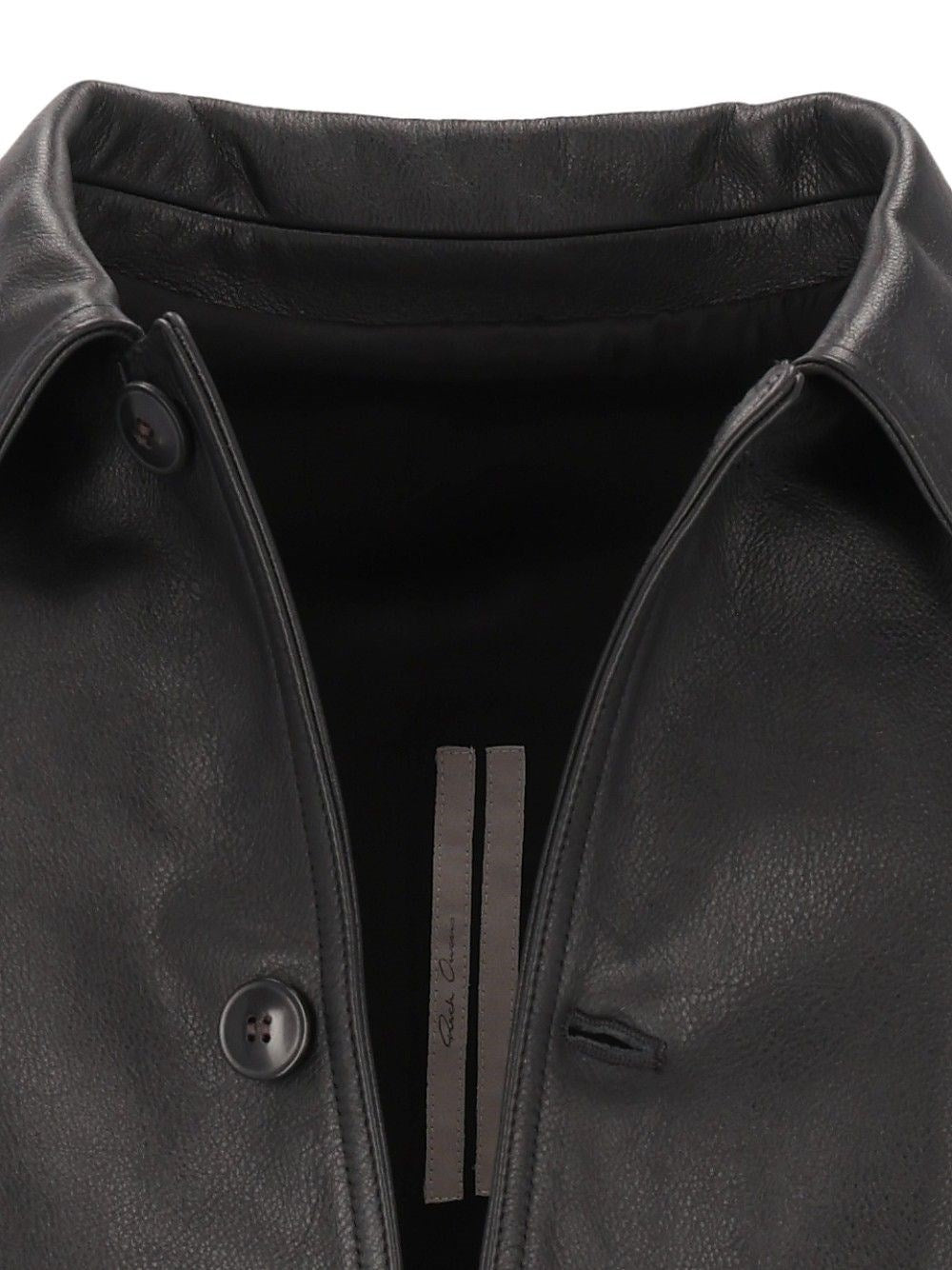 Rick Owens Men Brad Leather Jacket RICK OWENS