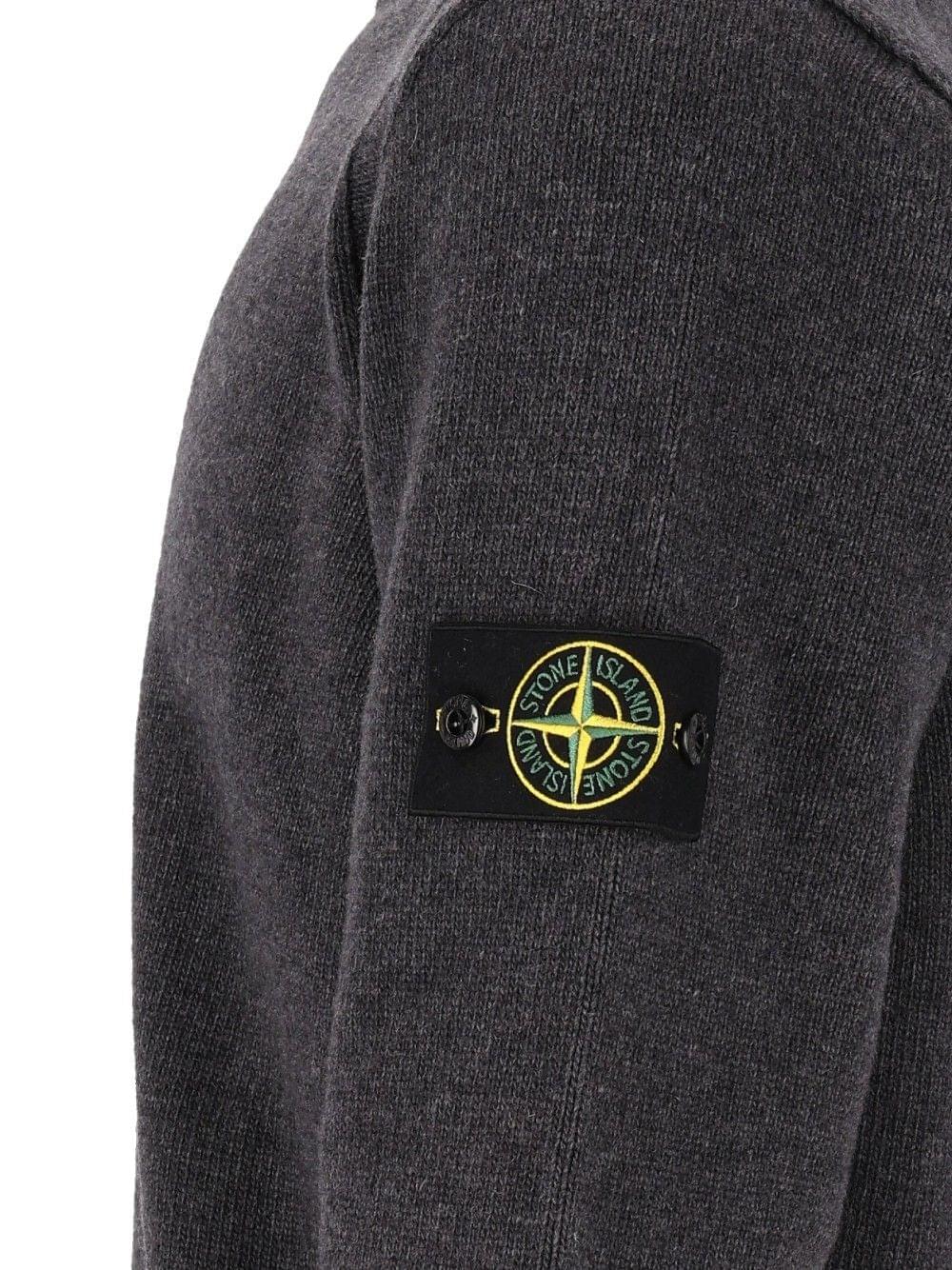 Stone Island Men Lambswool Crew Neck Sweater STONE ISLAND