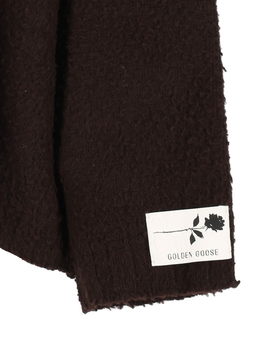 Golden Goose Women Brown Wool Cardigan With A Casentino Effect GOLDEN GOOSE