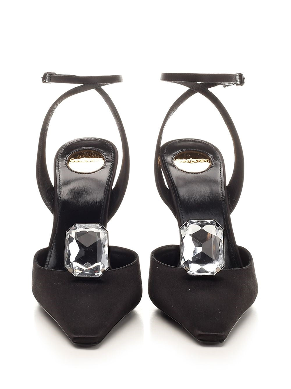Saint Laurent Women "Doville" Satin Slingback SAINT LAURENT