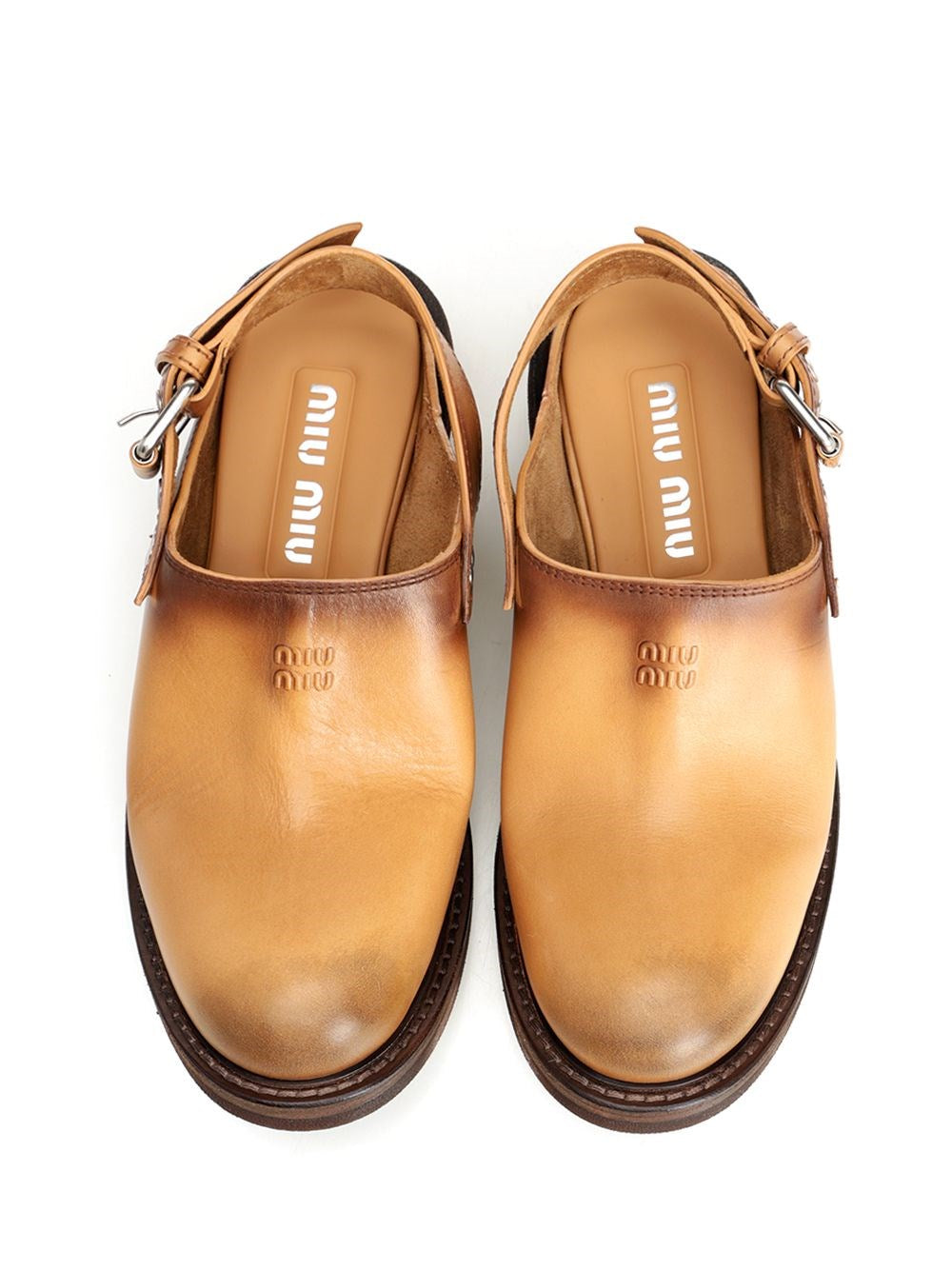 Miu Miu Women Leather Mules MIU MIU