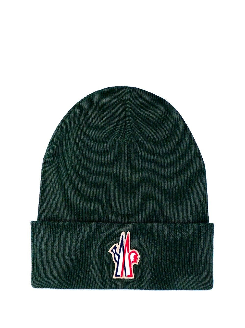 Moncler Grenoble Men Logo-Branded Wool Beanie MONCLER GRENOBLE