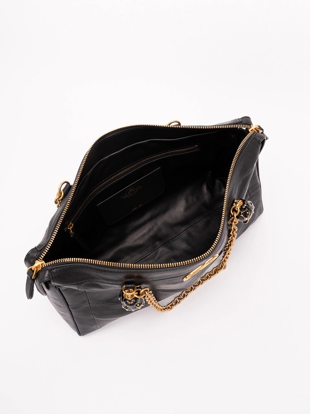 Valentino Garavani Women Valentino Garavani Panthea Shoulder Bag With Chevron Pattern VALENTINO GARAVANI
