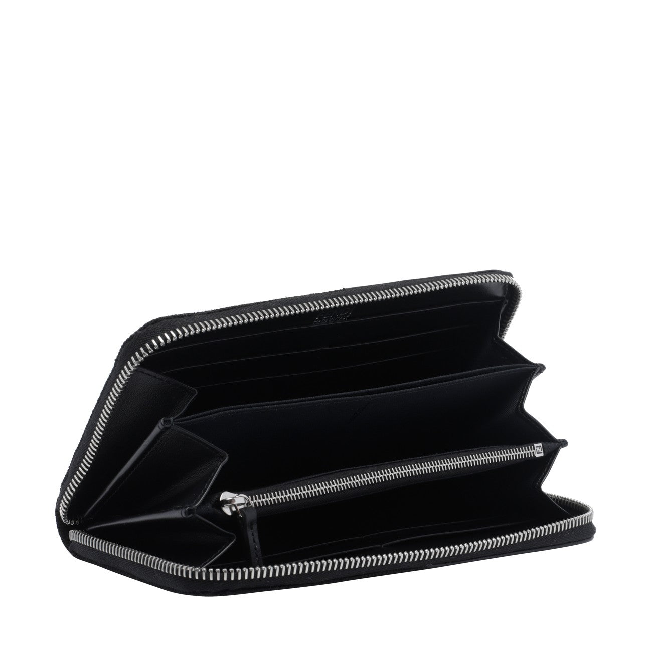 Fendi Men Ff Jacquard Zip Wallet FENDI