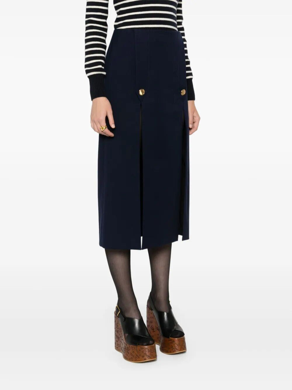 Chloe' Women Wool Midi Skirt CHLOE