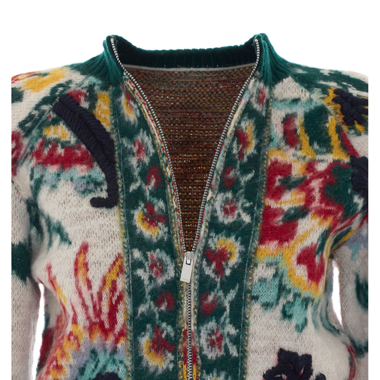 Sacai Women Floral Jacquard Knit Blouson SACAI