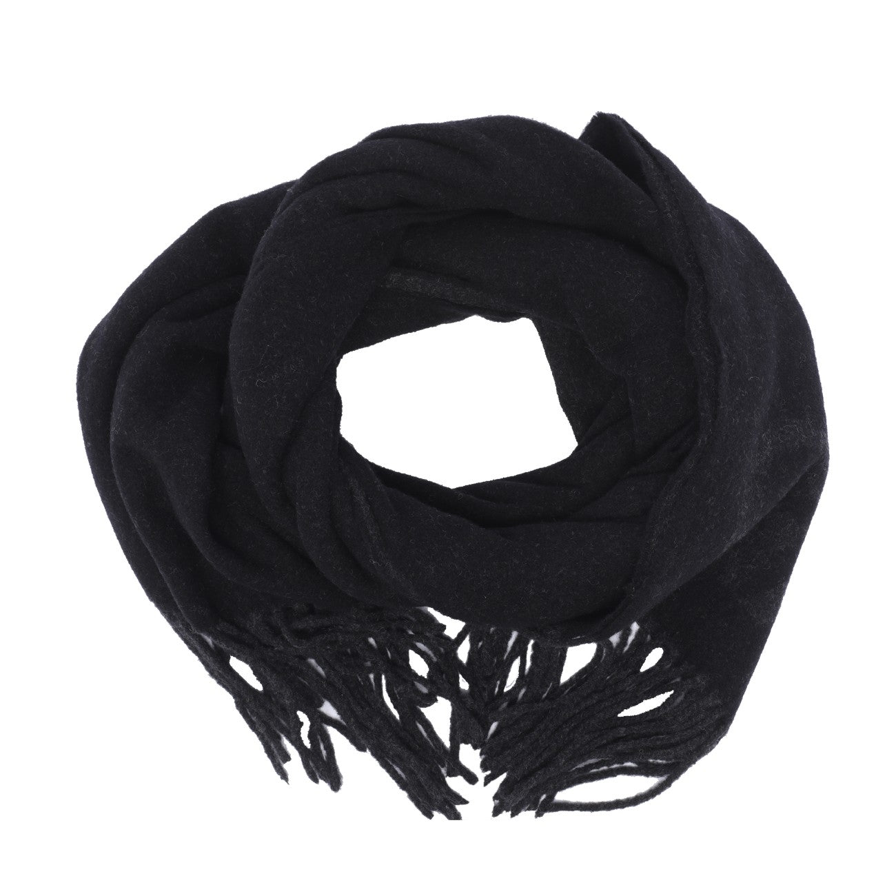 Ganni Women Fringed Wool Scarf GANNI