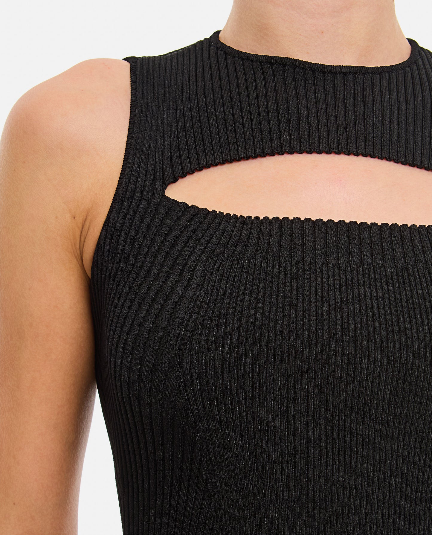 Alexander Mcqueen Women Slashed Knit Sleeveless Top ALEXANDER MCQUEEN