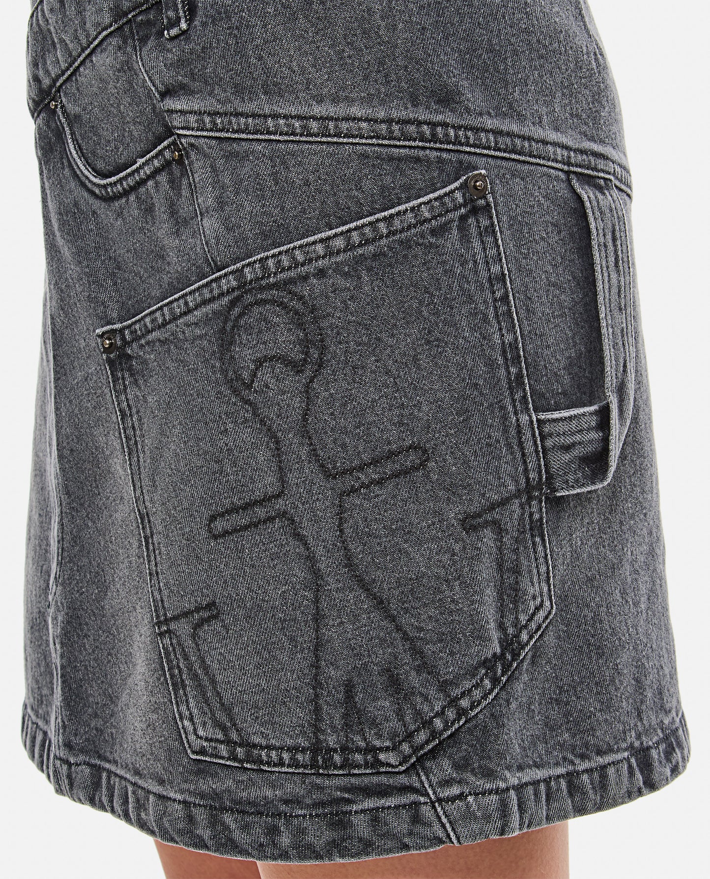 Jw Anderson Women Denim Twisted Skirt J.W. ANDERSON