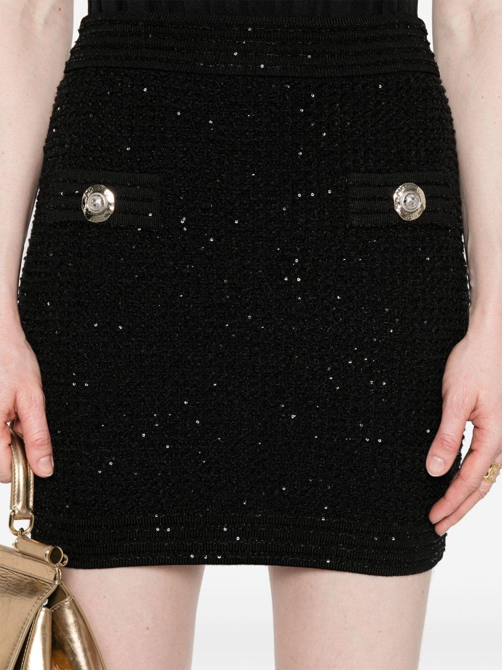 Balmain Women Tweed Mini Skirt BALMAIN