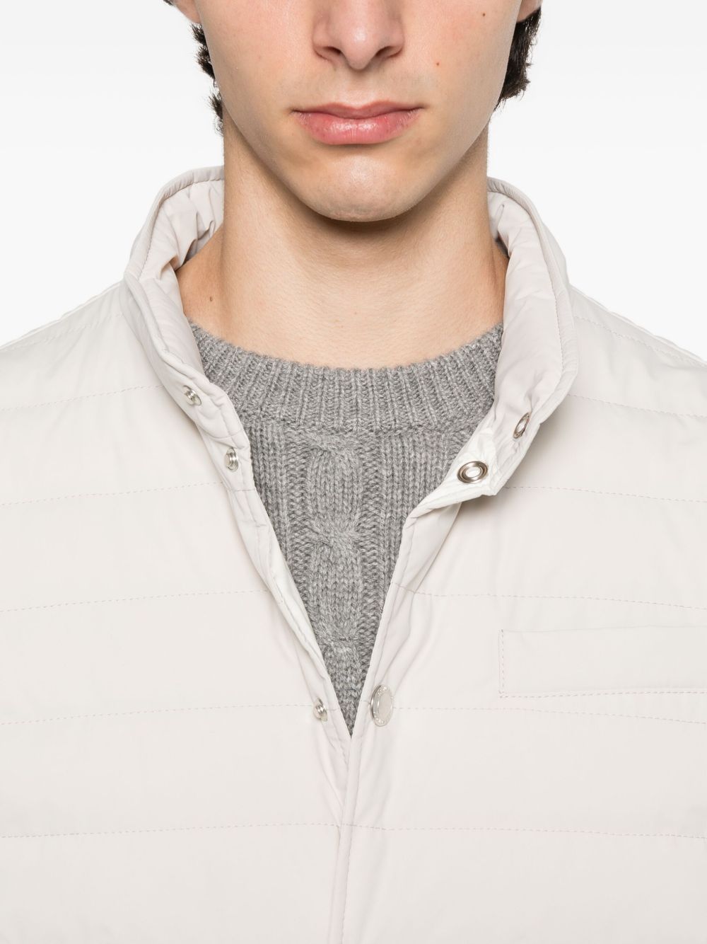 Brunello Cucinelli Men Nylon Down Vest BRUNELLO CUCINELLI