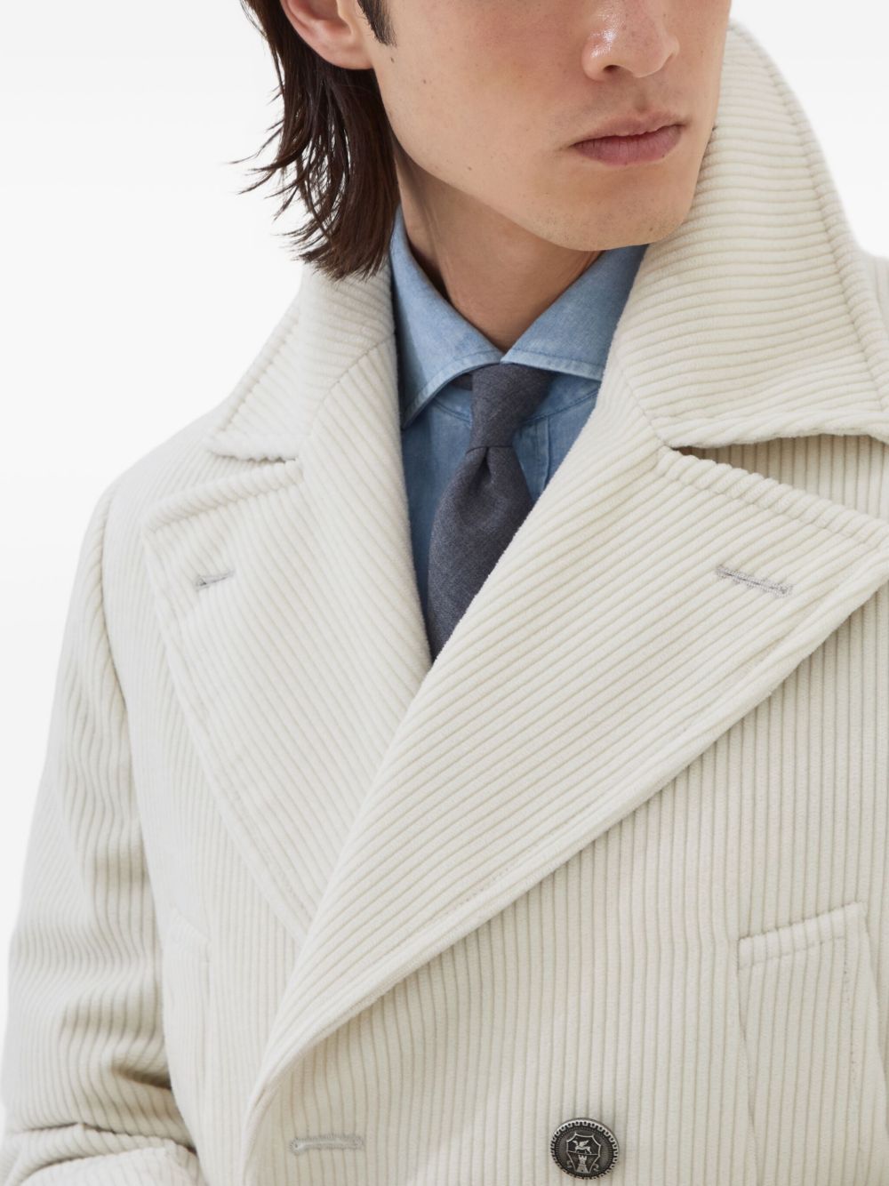 Brunello Cucinelli Men Cashmere Velvet Coat BRUNELLO CUCINELLI
