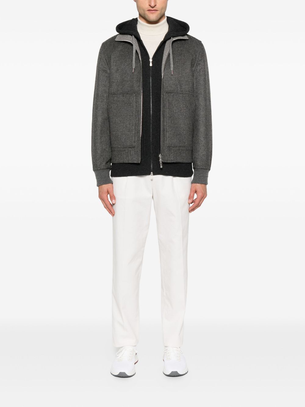 Brunello Cucinelli Men Cashmere Bomber Jacket BRUNELLO CUCINELLI
