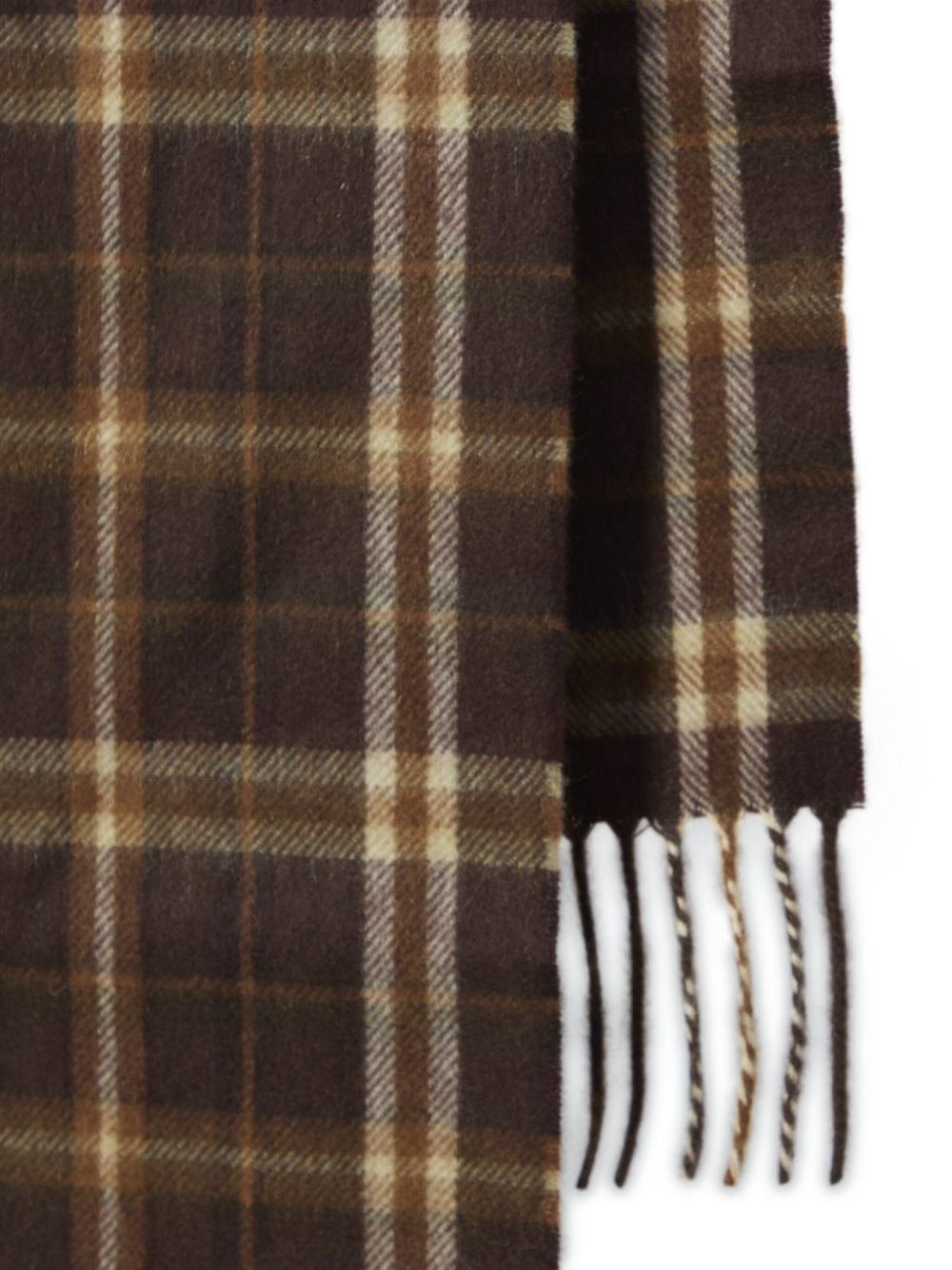 Celine Men Tartan Cashmere Scarf
