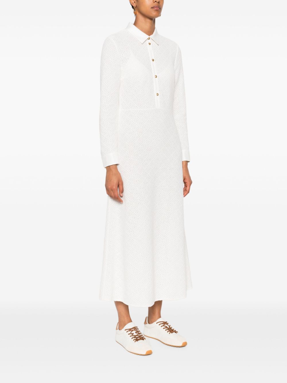 Celine Women Crochet Cotton Long Dress CELINE