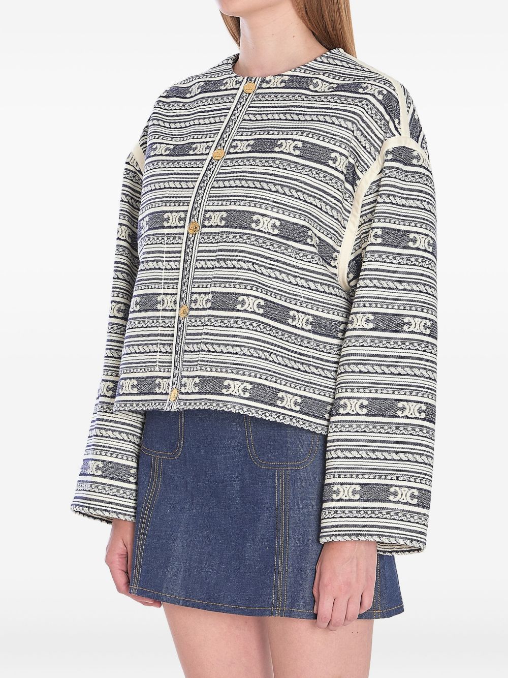 Celine Women Cotton And Wool Blend Jacket CELINE