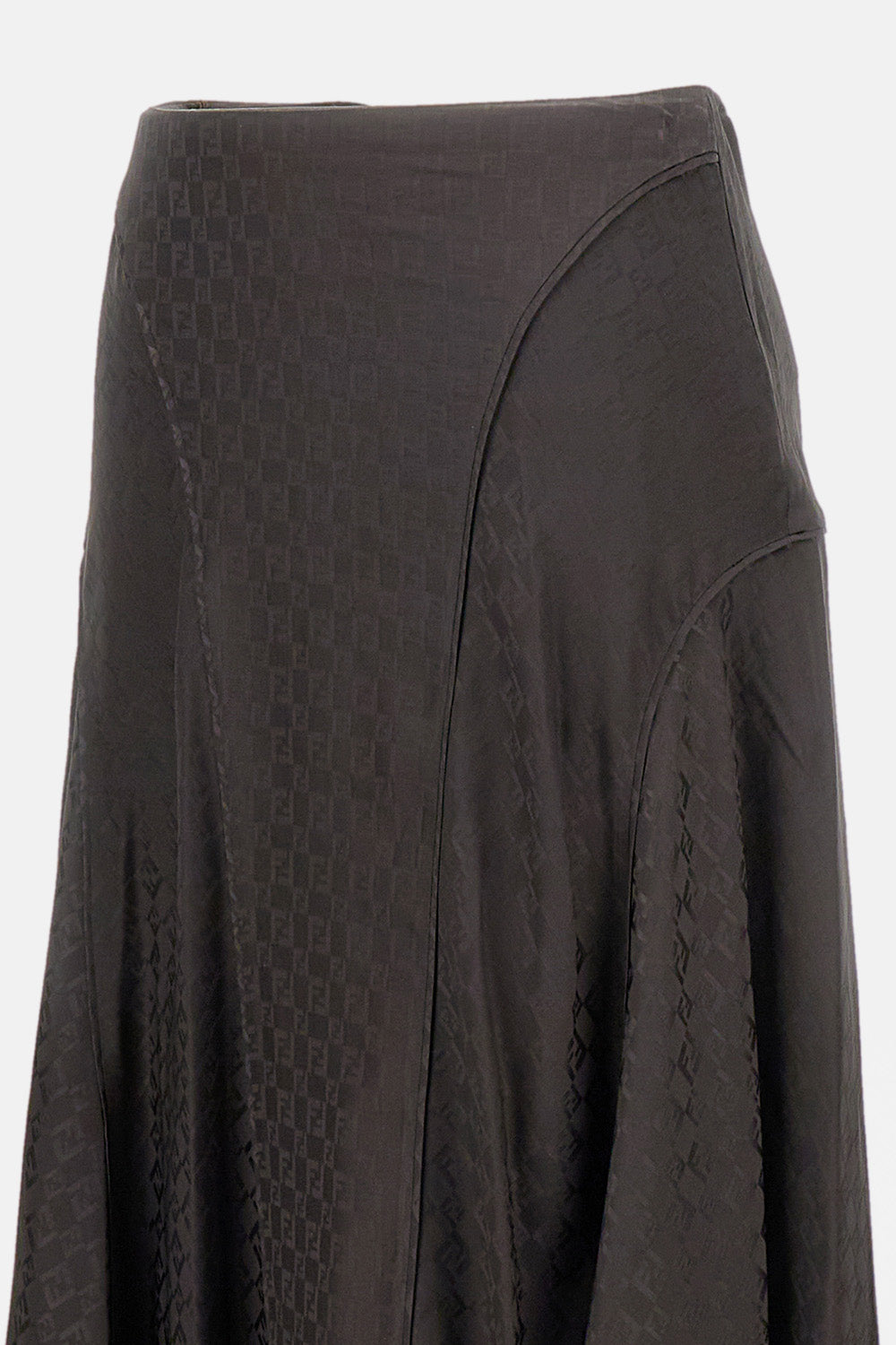 Fendi Women Jacquard Ff Silk Skirt FENDI