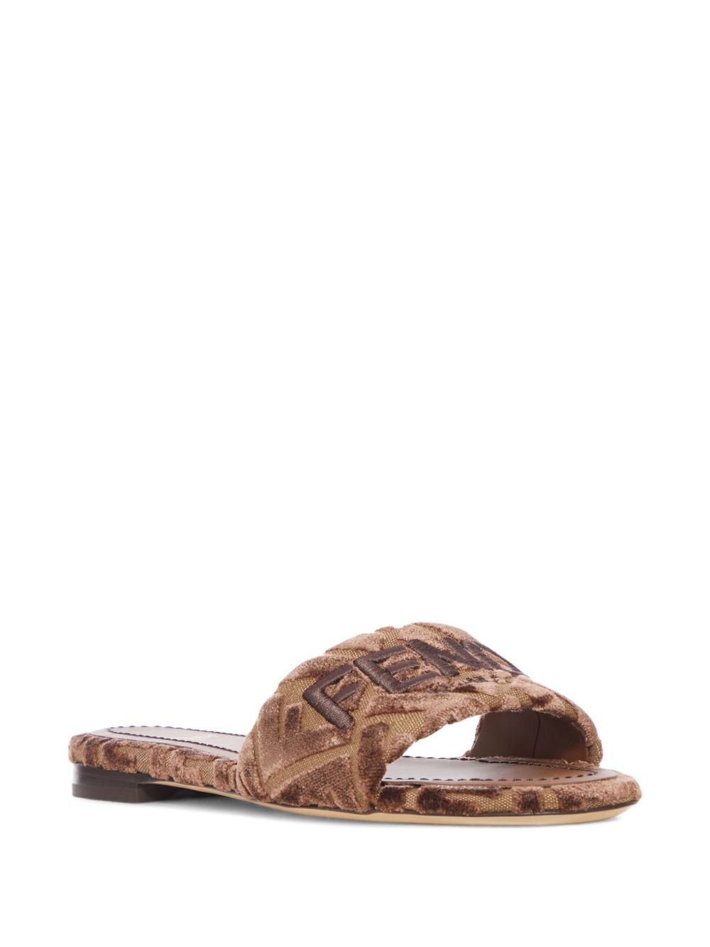 Fendi Women Fendi Sunshine Velvet Sandals FENDI
