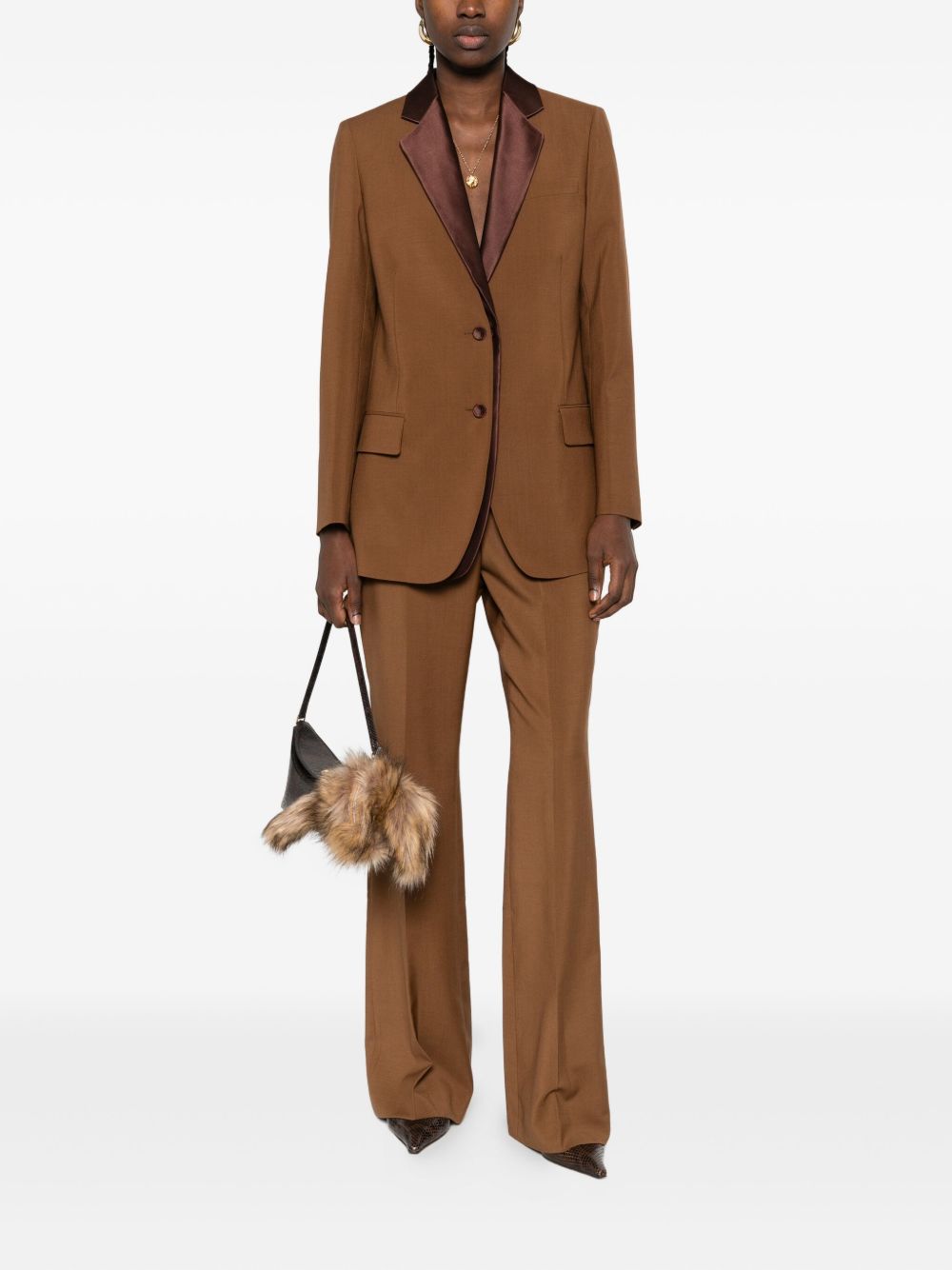 Fendi Women Wool Single-Breasted Jacket