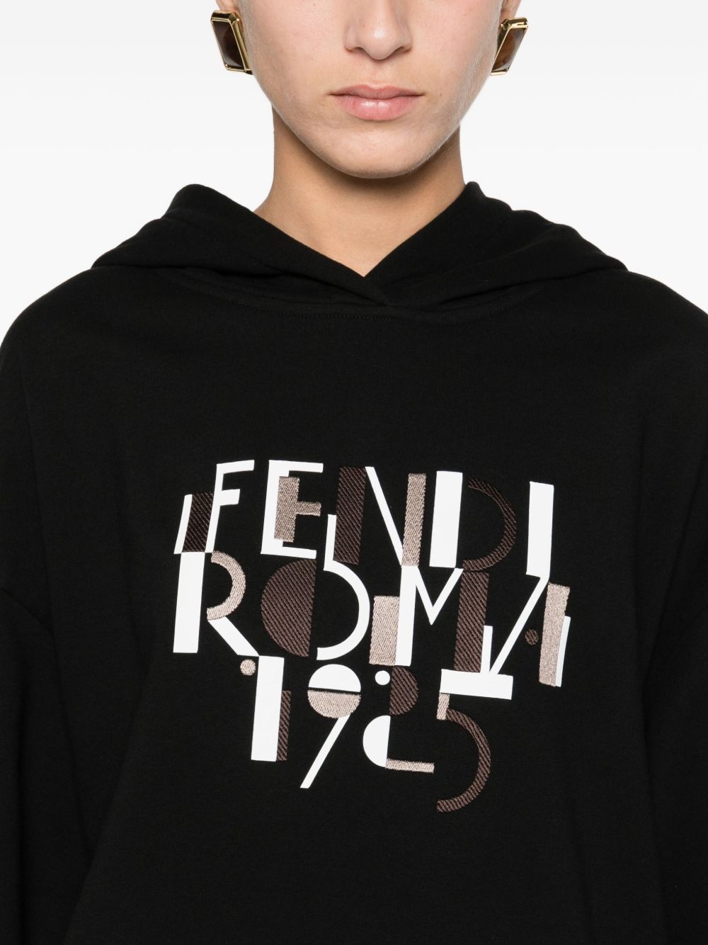 Fendi Women Fendi Roma Cotton Hoodie FENDI